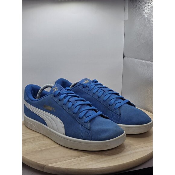 Puma Men's Smash V2 364989-04 Blue Casual Shoes Sneakers Size 11.5 - Picture 6 of 8